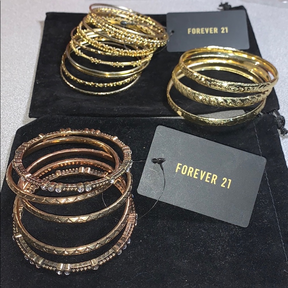 3 bangle sets from forever 21